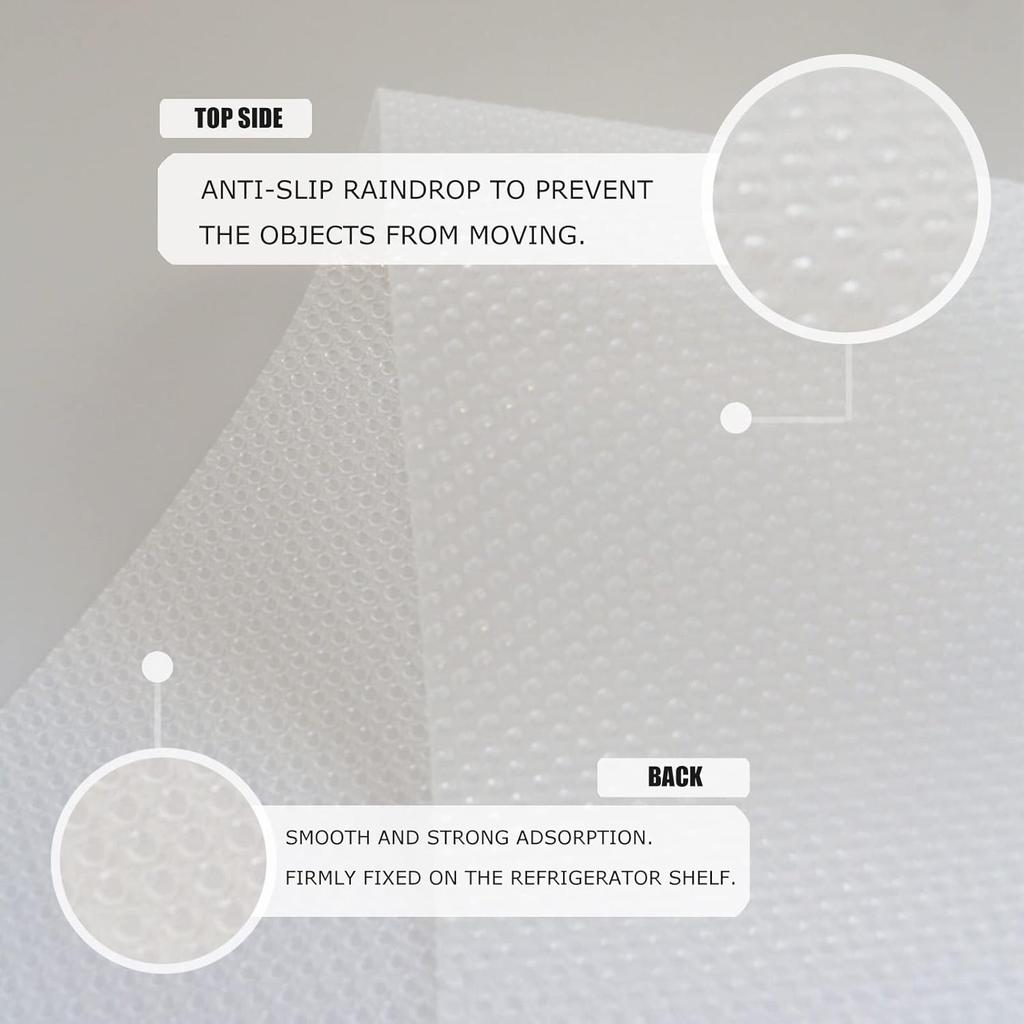 8Pcs Refrigerator Liners, Washable Fridge Liner Mats Covers Pads for Glass Shelf Cupboard Cabinet Drawer Home Kitchen Accessories Organization