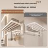 Handun Cream Style Wall-Mounted Towel Rack with Storage Shelf
