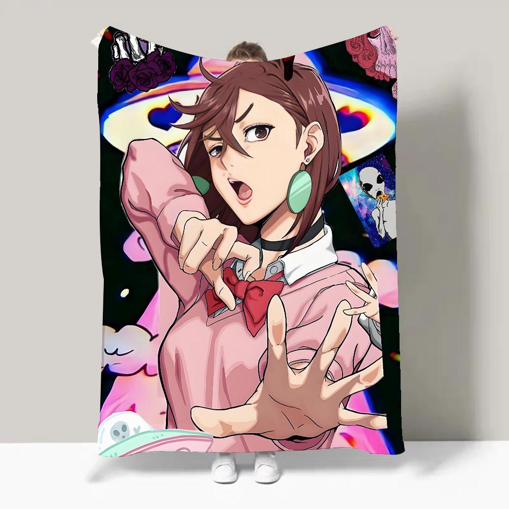 Bilibili Anime Dandadan Blanket Design Lightweight  For Dorms, Naps, Living Room, Office,Sofa,All-Season