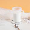Milk Cup With Lid Yogurt Handle Cup Breakfast Cup Hot Milk Coffee Microwave Heating Measuring Cup With Scale Beverage Container