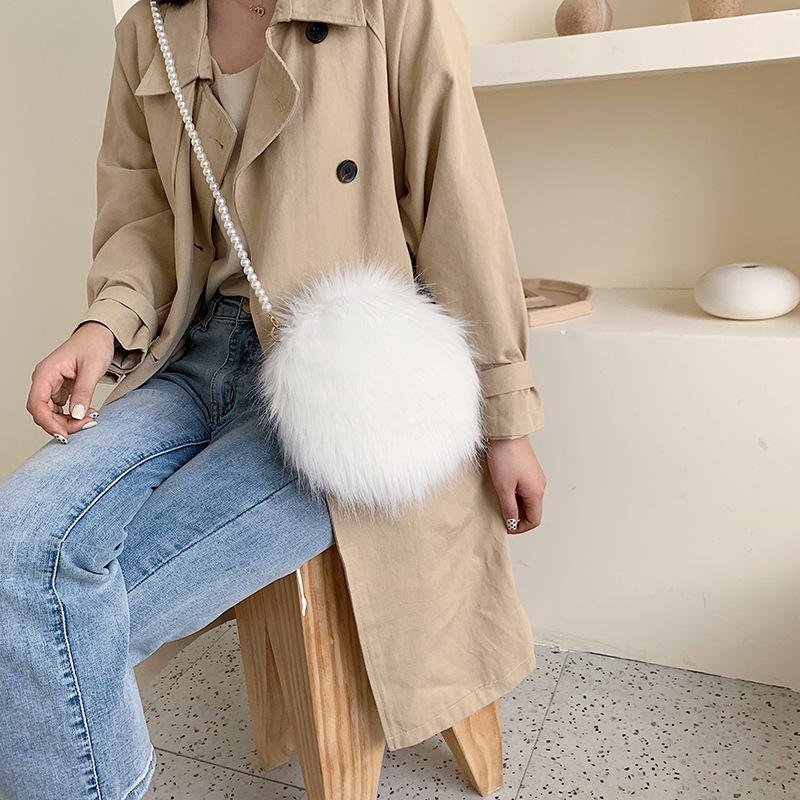 Mao Mao bag Xiaohongshu 2025 autumn and winter new trendy Korean version portable shoulder messenger bag pearl fashion small cross bag