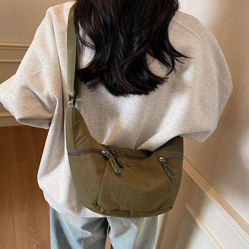 Japanese Style Casual Crossbody Bag Large Capacity Underarm Bag Sports Shoulder Bag  Outdoor