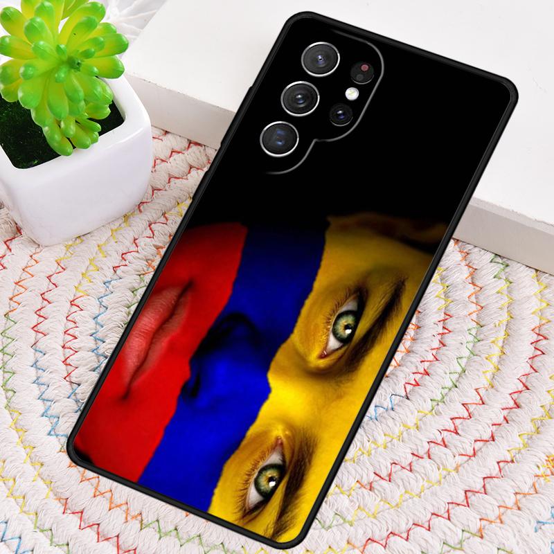 Colombia Flag Phone Case for Samsung Galaxy Note 10 Pro S26 Ultra S23 S24 FE S25 S21 S22 PLUS Shockproof Cove
