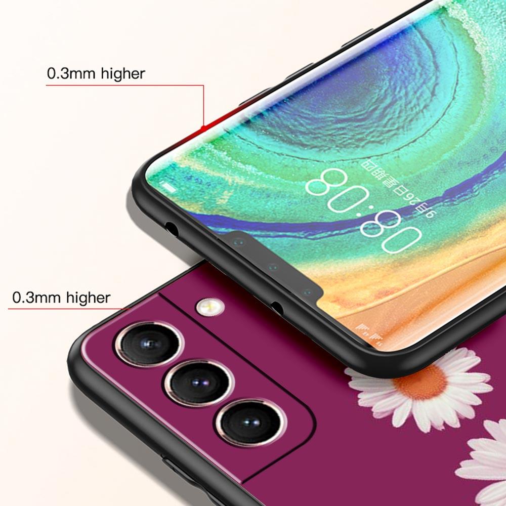 Phone Case for Samsung Galaxy S26 S25 S24 S23 S22 S20 S21 FE Ultra Plus S25 Edge 5G Soft TPU Fashion Fresh Little Daisy Flower