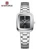 NAVIFORCE Unique Woman Quartz Watch Retro Watches 3ATM Waterproof Stainless Steel Watchband High Quality Ladies' Watches NF5075