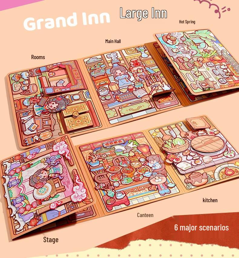 Mochi Jelly Stickers Quiet Book: Handmade DIY Planner for Girls - Creative Children's Toy