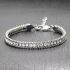 New Hiphop Stainless Steel Bracelet Men Handmade Luxury Zirconia Tennis Chain Link Braclet Father Day Gift Accessories Hombre
