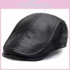 Men Duckbill Winter Hat Leather Caps Cotton Outdoor Headwear Sun Protection