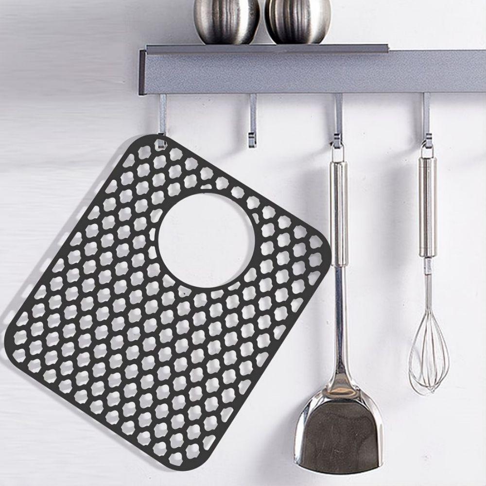 Silicone kitchen dishwasher hollow sink mat, multifunctional kitchen non-slip mat