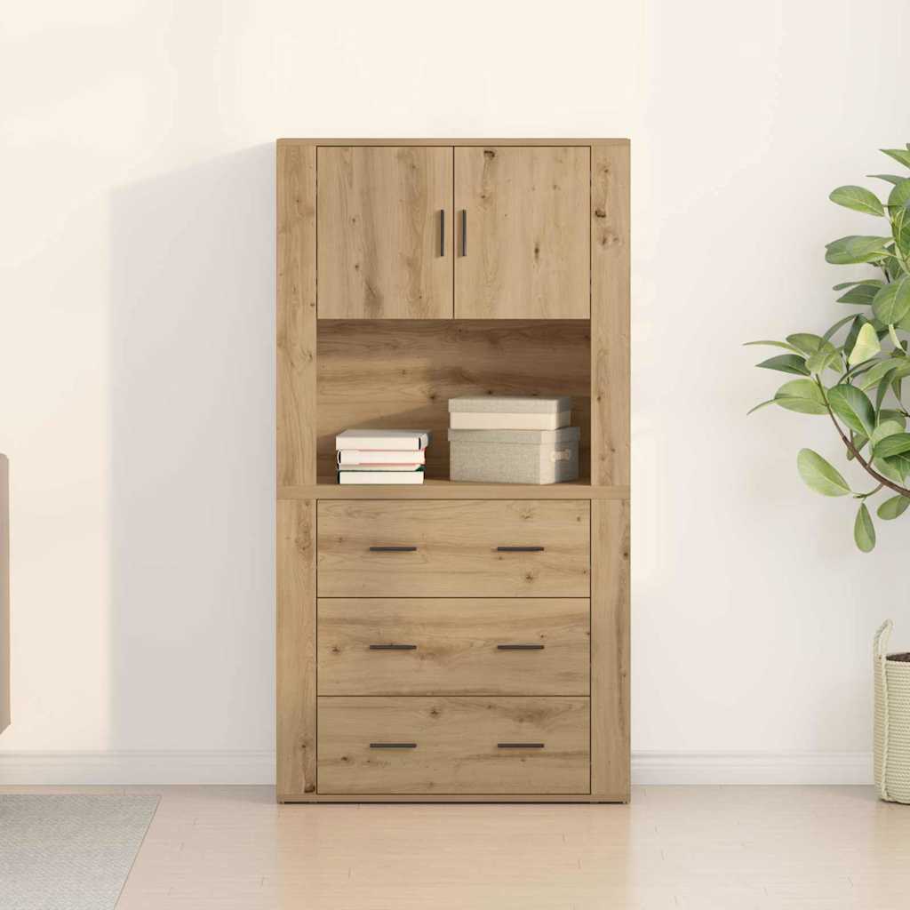 Highboard Artisan Oak 80 x 33 x 150 cm Particleboard