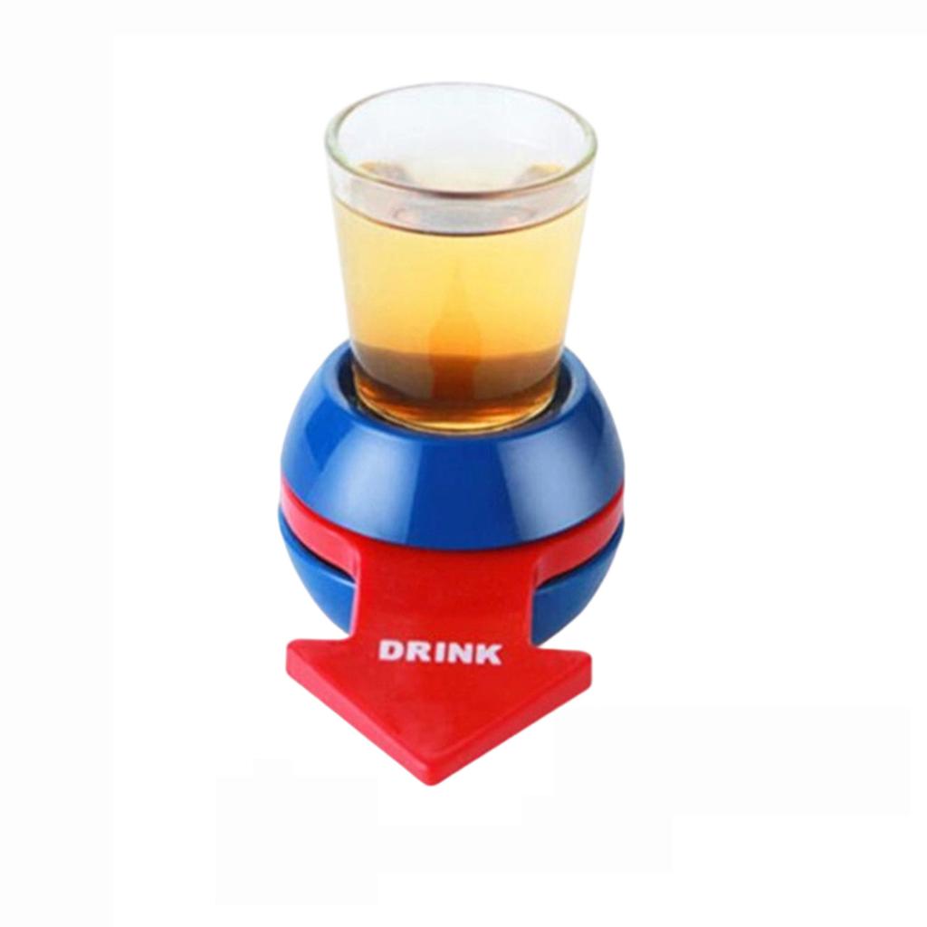 Arrow Spinner Shot Glass Game Set for Parties and Gatherings Interactive Finger Spin Board with Glass Cup for Group Entertainment