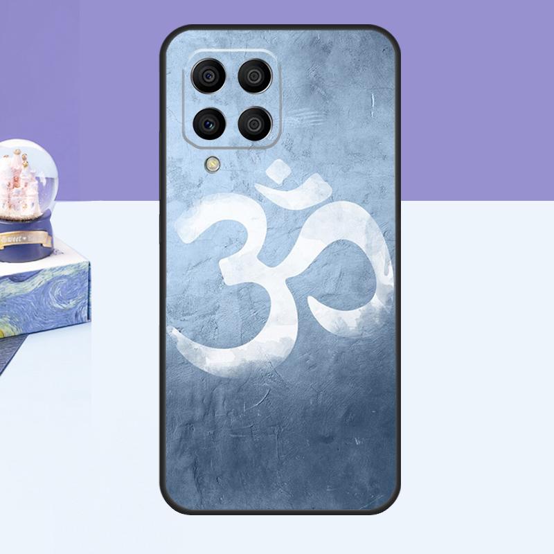 Aum Om Namaste Symbol Zen Yoga Case For Samsung Galaxy M21 M31 M51 M20 M30s M13 M23 M33 M53 M14 M34 M54 M12 M32 M52 Cover