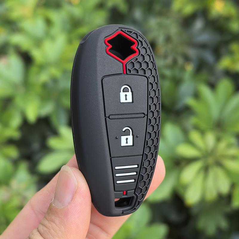 Silicone Car Smart Key Cover Case Bag Protector Keychain For Suzuki Baleno Ertiga Ciaz Ignis Kizashi Swift Sx4 S-Cross Vitars