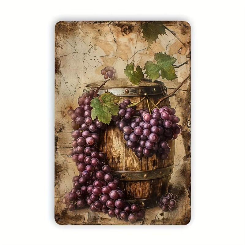 Retro Metal Wall Art for Office Living Room Outdoor, 8x12 Inch