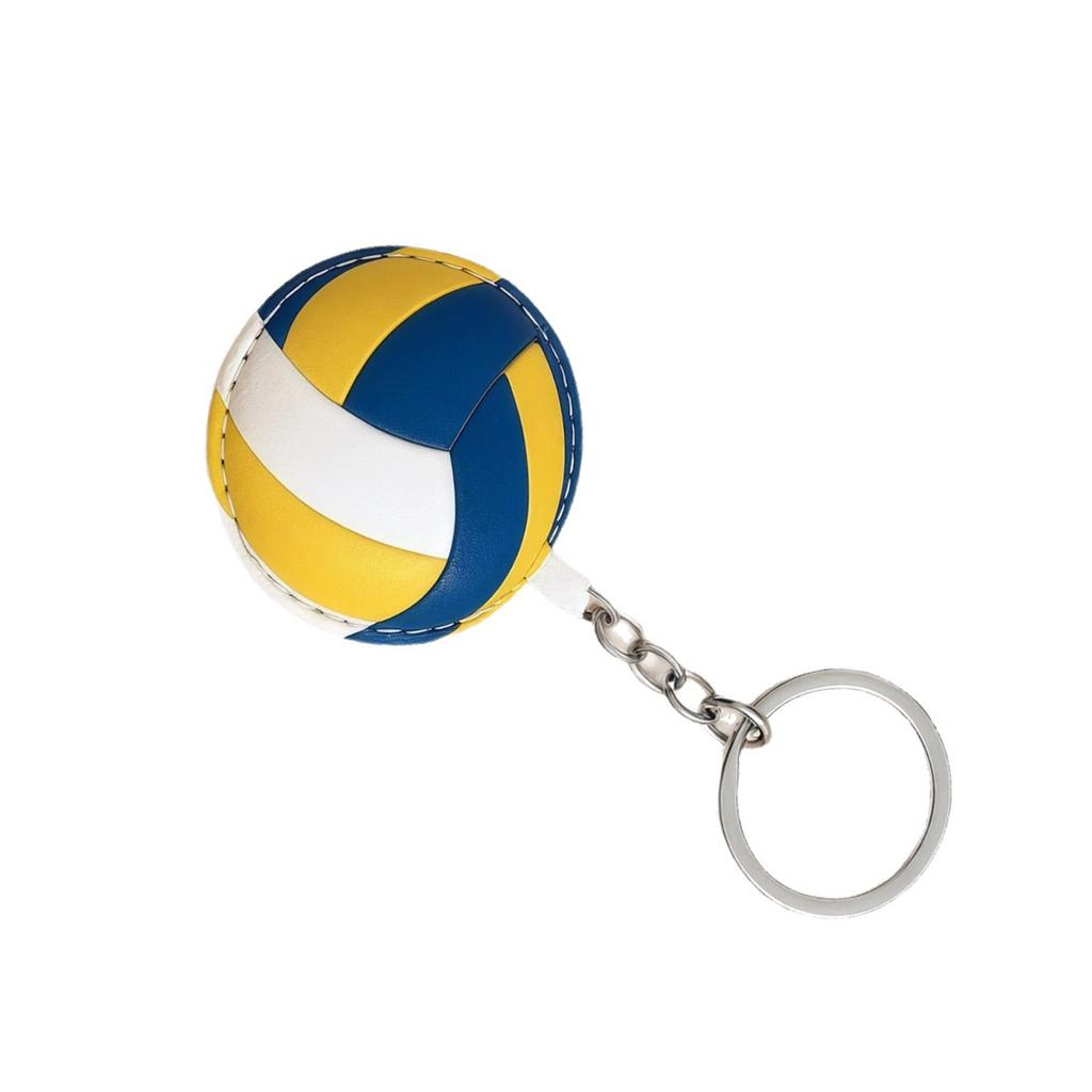Leather Key Ring Basketball Football Baseball Theme Pocket Hug Keychain for Gift Card Holders and Daily Accessories