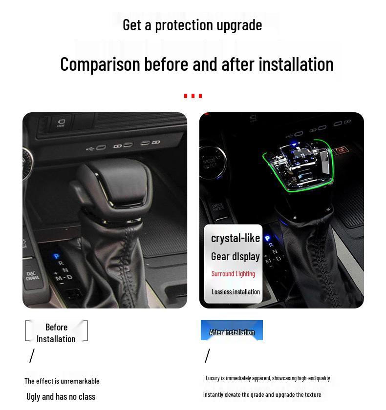 Buton schimbător de viteze Crystal Toyota Land Cruiser LC300 cu lumină ambientală