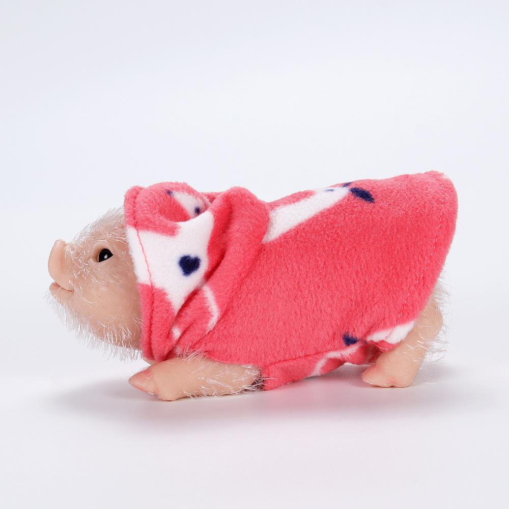 Silicone Animal Baby Bottle Set: Handmade Pig Outfit with Decompression Toy Model