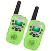 2 Stück/Set Kinderspielzeug 22 Kanal Walkie Talkies Radio UHF Große Reichweite Handfunkgerät Grün