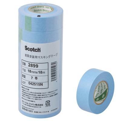 Scotch Abdeckband 7 Light 18mm x 18x18mm 2899, Rollen, Blau, 18m,