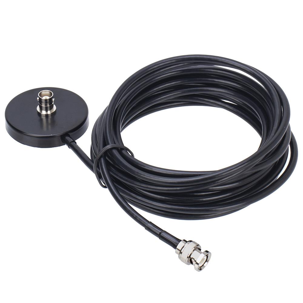 27MHz BNC Male PL259 Connector Radio Antenna w/ 5m Coaxial Cable Magnetic Base