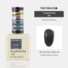Rainie Nail Gel Builder: Strengthening Base & Tempered Top Coat with Matte Glass Sealer & Nail Tip Adhesive.