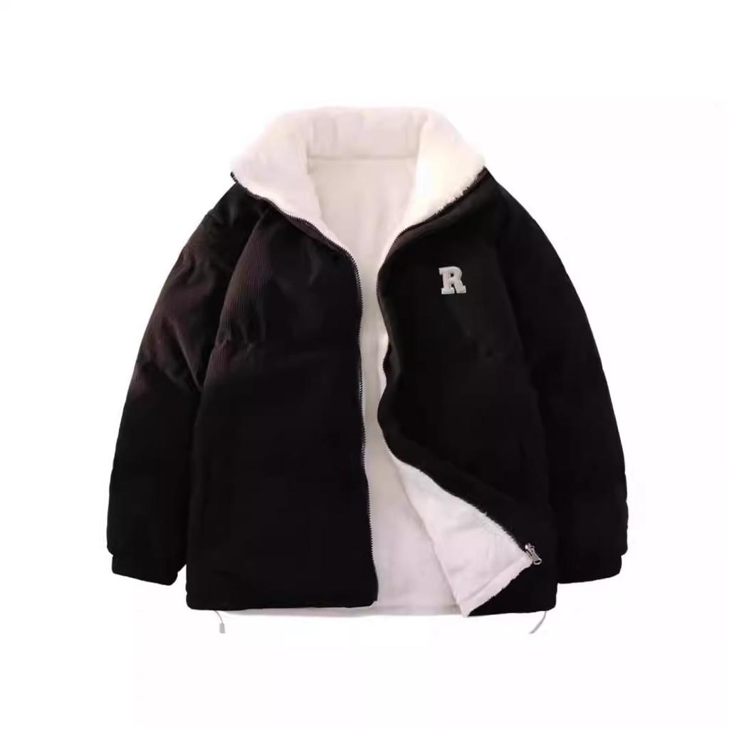 Dwustronna bawełniana odzież z wełny jagnięcej Męskie i damskie kurtki sztruksowe Jesień i zima Nowe pary Pogrubiona ciepła odzież bawełniana Męska