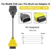 6Color OBD2 Adapter Cable for MultiECUScan Diagnostic Adapter for Multi ECU Scan for F-iat ECU Scan Car Scanner Connector Cable