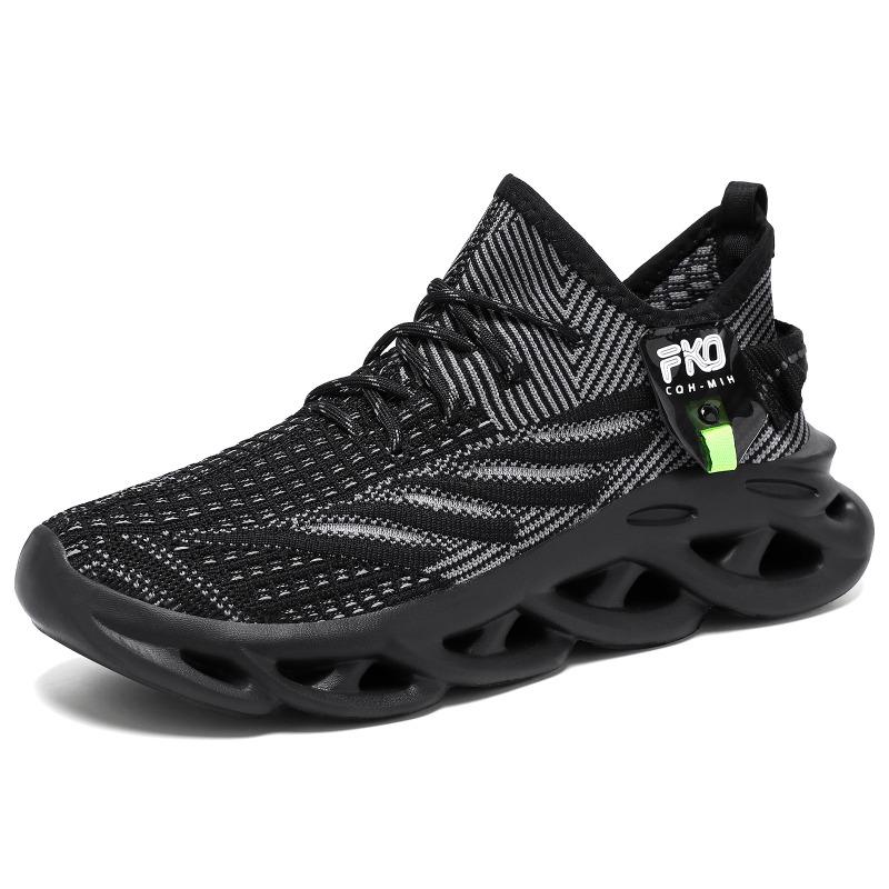 Shoes female couple coconut shoes large size blade twist sole sneakers fly woven casual shoes breathable single shoes