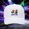 A Baseball Cap Featuring the MOVIE TIME Popcorn Design a Unisex Outdoor Sports Sun Hat Suitable for Couples Available In Mul