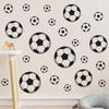 Cartoon Football Wall Stickers for Kids' Rooms, Nursery, and Dorms - Home Decor, Self-Adhesive
