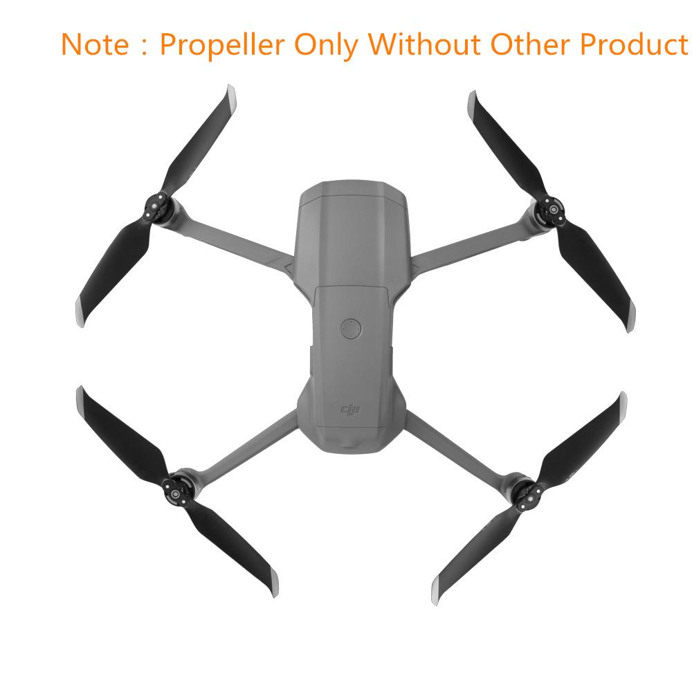 2Pairs Low-Noise Propellers Black Silver Edge For DJI Mavic Air 2 / DJI Air 2S