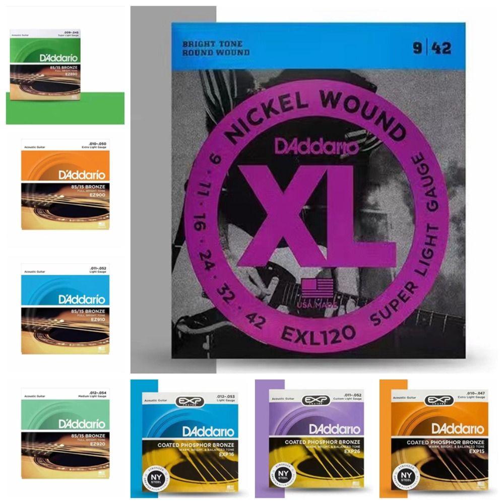 

1 Set EZ Acoustic Guitar Strings EXP Electric Guitar Strings 6 Strings Guitar