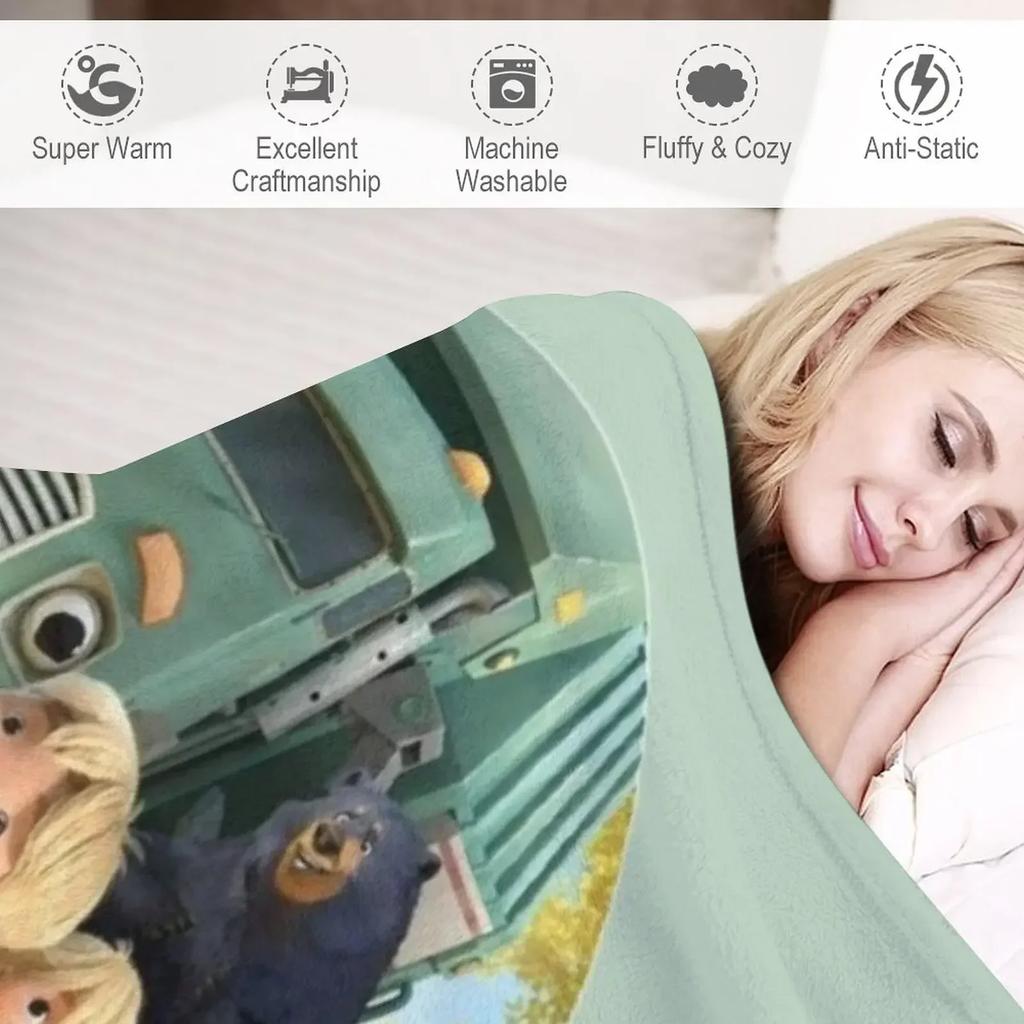 Camión de Basura Película de Animación de Netflix Manta Decorativa Sofá cama sofá Mantas