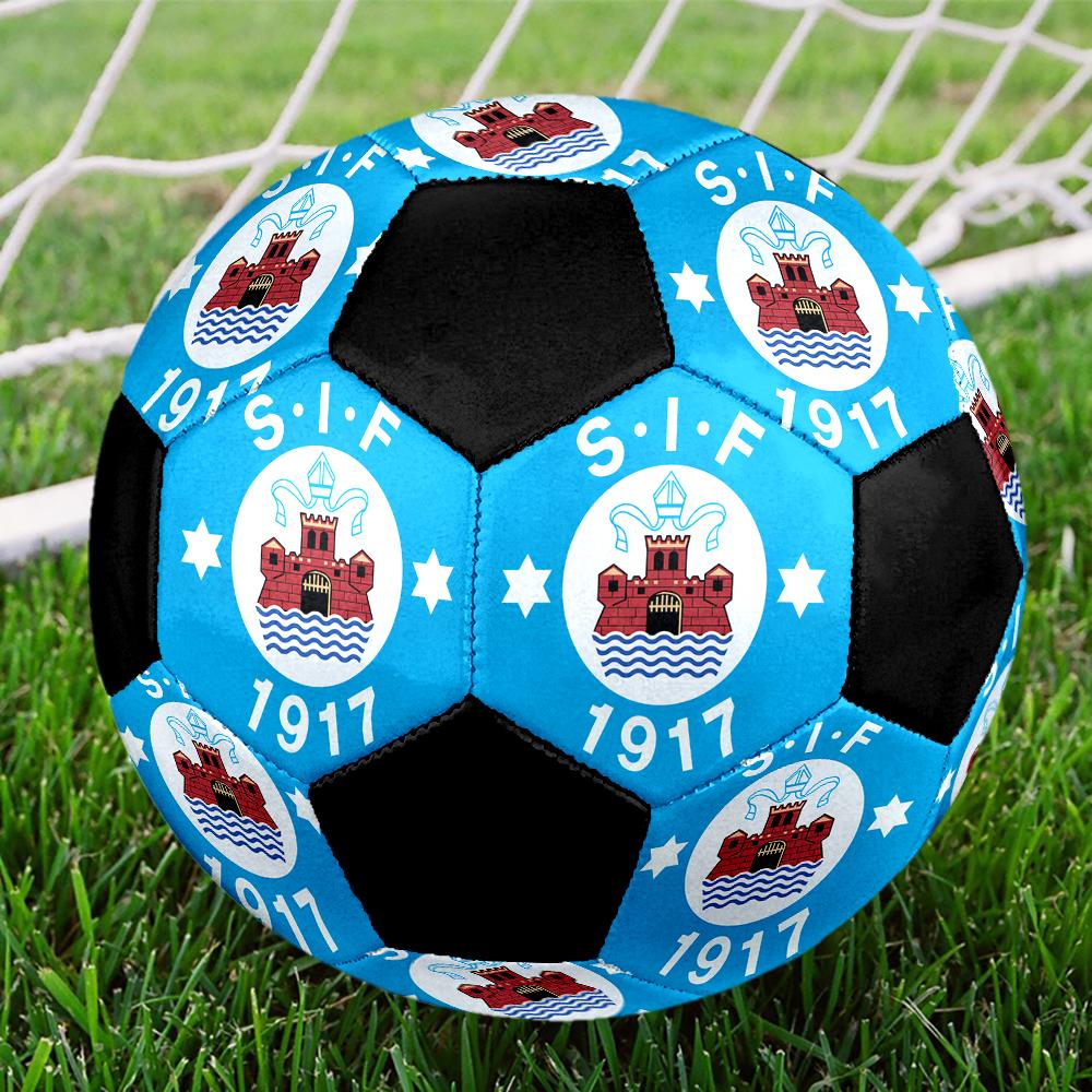 SIZE 5 Silkeborg IF Soccer Ball Colorful All Ages Machine Stitched PVC Competition Ready Durable High-Bounce