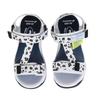 Sandales NM J129 Filles cm 2E [Moonstar] Blanc/Animal 22.0