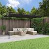 VidaXL Pergola with Retractable Roof Anthracite 395x292x230 Cm 360119