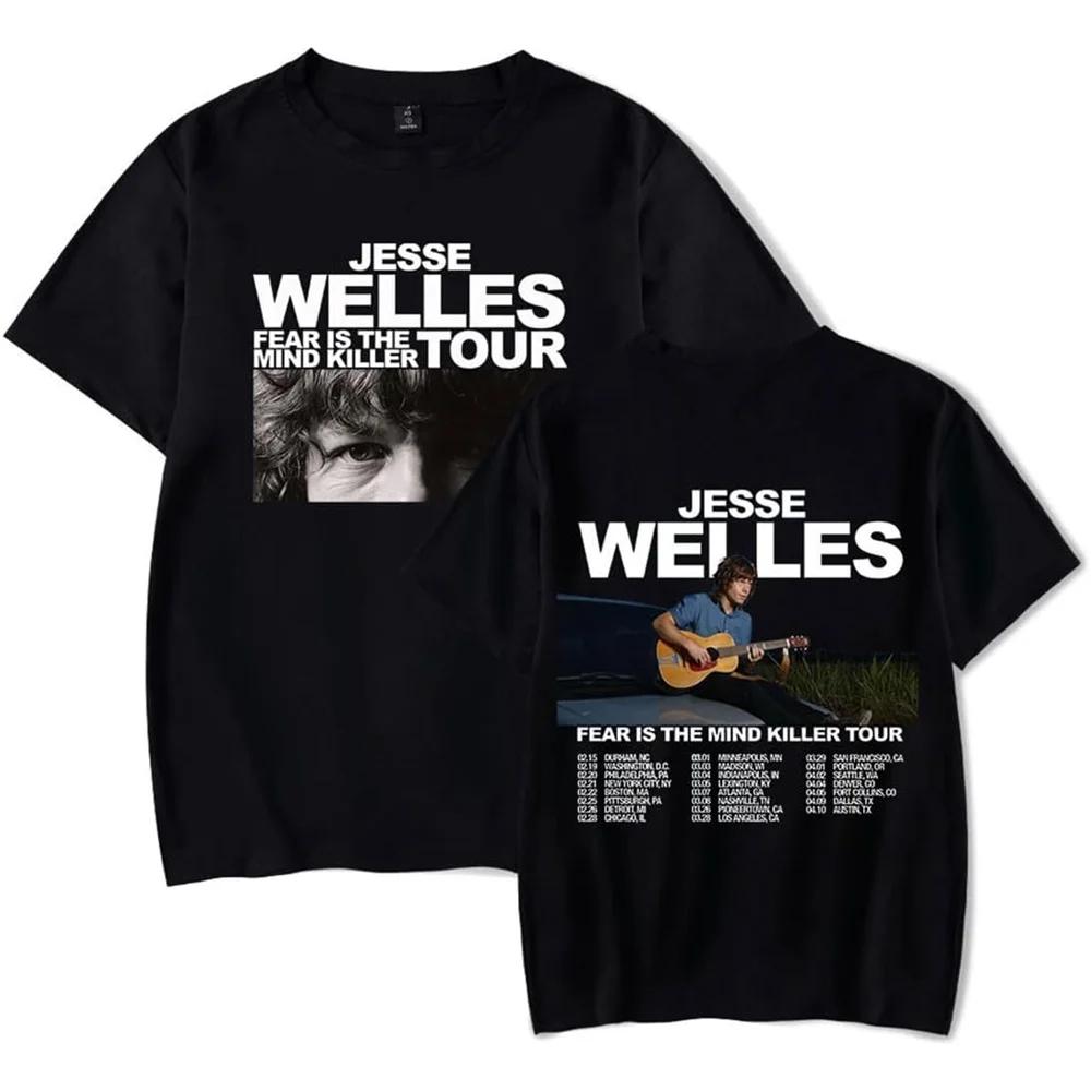 Jesse Welles Fear is The Mind Killer Tour 2025 Merch Short Sleeve Tshirt Unisex Fashion Crew Neck Top