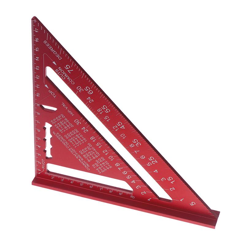 7-Inch Metric Woodworking Aluminum Alloy Triangle Gauges Right Angle Ruler Measuring Gauging Tools High Precision Marker Ruler