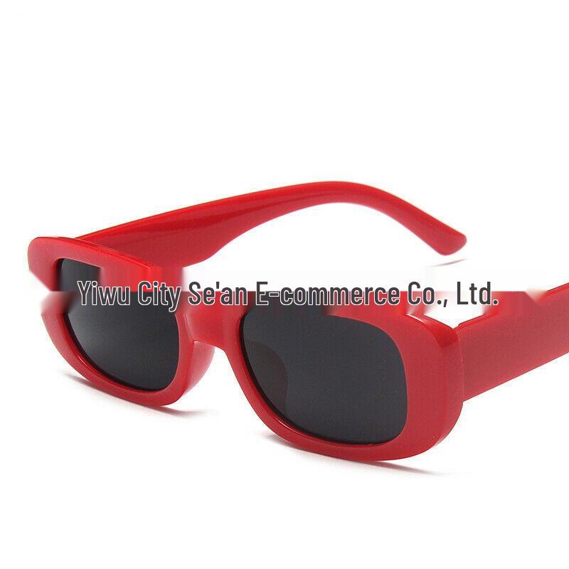 Trendy Square Punk Sunglasses: Street Style UV Protection