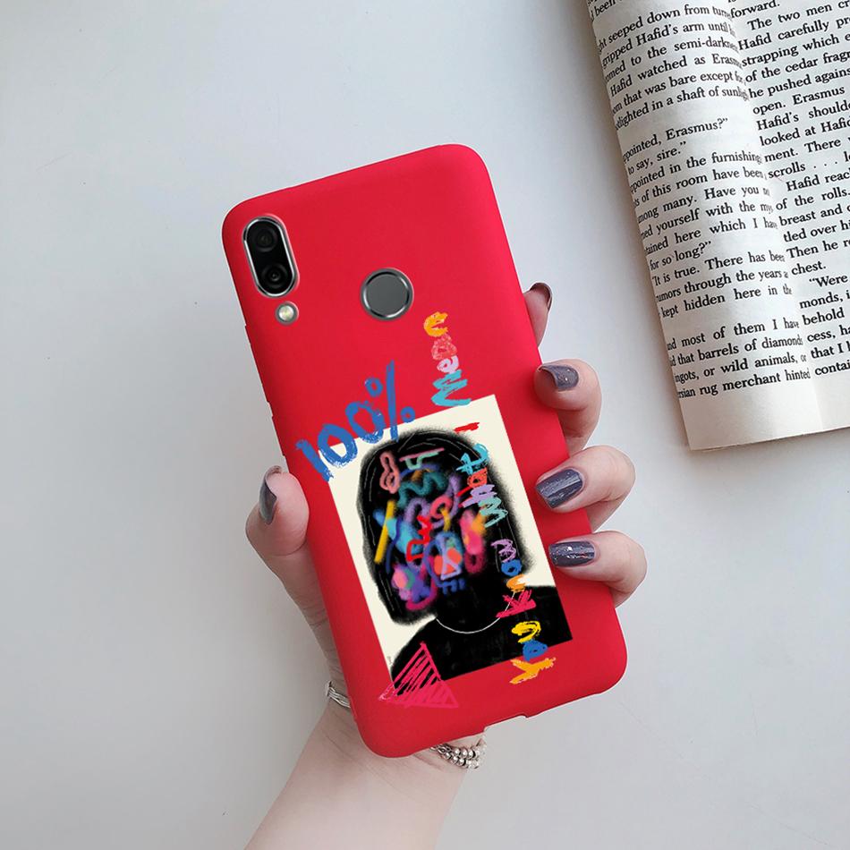 Süße Katzen Kaktus Avocado Herz Hüllen Für Huawei Honor Play Abdeckung Mattes Silikon Handyhülle Für Honor Play COR L29 HonorPlay Fundas