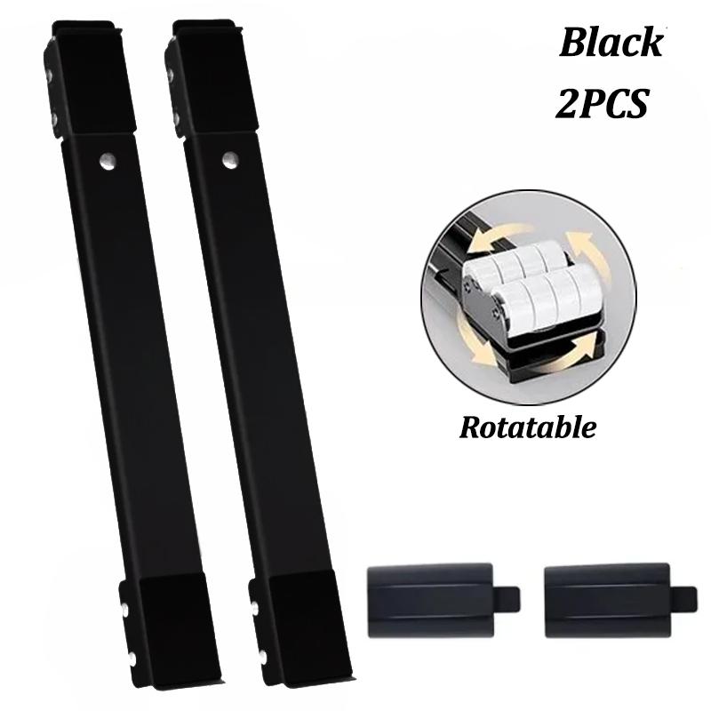 2Pcs Washing Machines Universal Wheels Mobile Base Refrigerator Extendable Increase Base Bracket Furniture Shock- proof Support