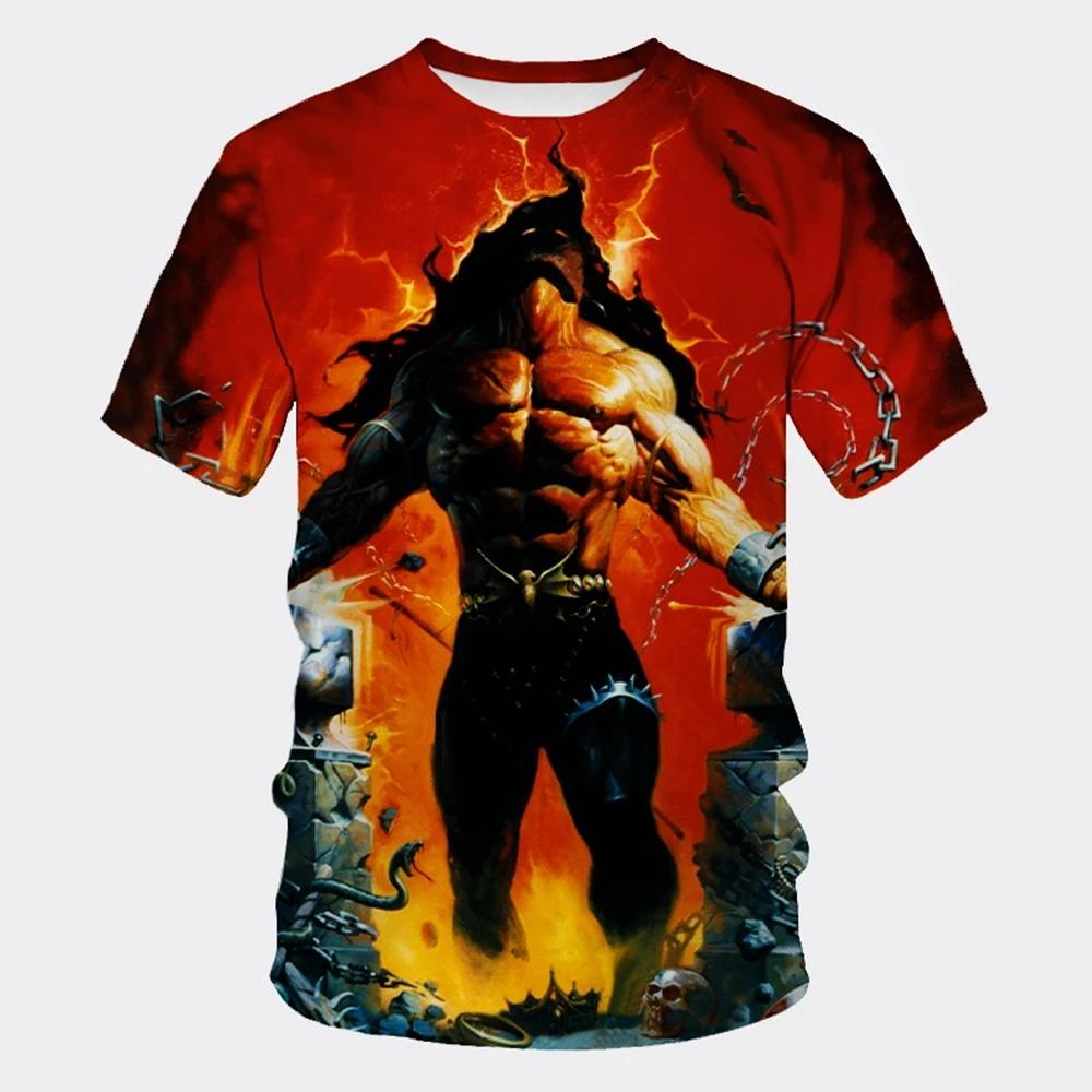 

MANOWAR Рок Хип-хоп Группа 3D Принт Спортивная Быстросохнущая Дышащая Мужская Футболка Уличная Повседневная Мода Одежда с Коротким Рукавом Лето S