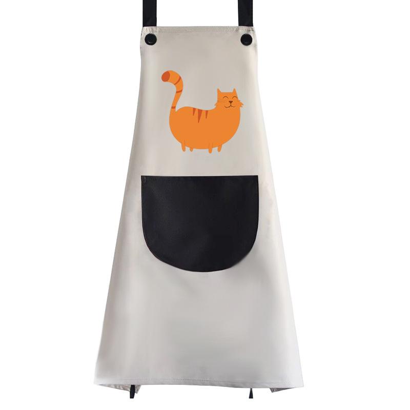 

68x74 см фартук с рисунком животных из мультфильмов водонепроницаемый маслостойкий домашний кухонный инструмент для уборки