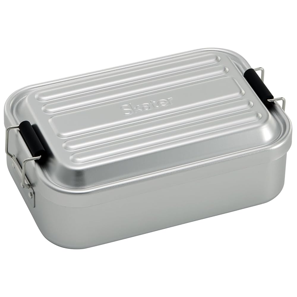 Skater Aluminum Lunch Box for Men, 850ml Large Capacity, Fluffy Packing Design, Silver (AFT8B-A)