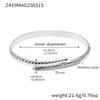 Snake Tails Shape Stainless Steel Bracelet Bangles For Women 18k Gold Plated With Shiny Zircon Luxury Women's Bracelets Bangle