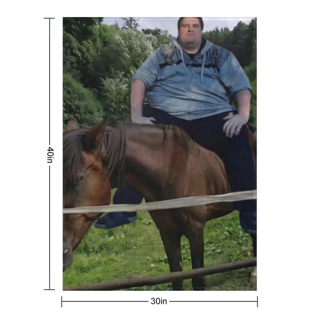 Plakat Drachenlord - Koń Blu (2025) Powiększony, wysokiej jakości plakat Koc do rzucania Sofa Włosy sofa łóżko Koce