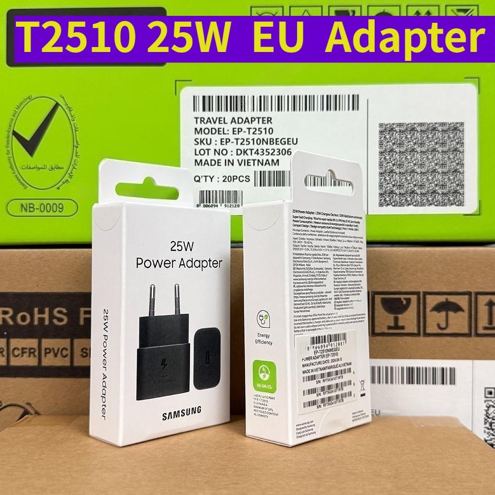 

Samsung 25W European standard charger T2510 fast charging adapter чорний