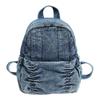 Denim Backpack Student Schoolbag Women Small Backpack