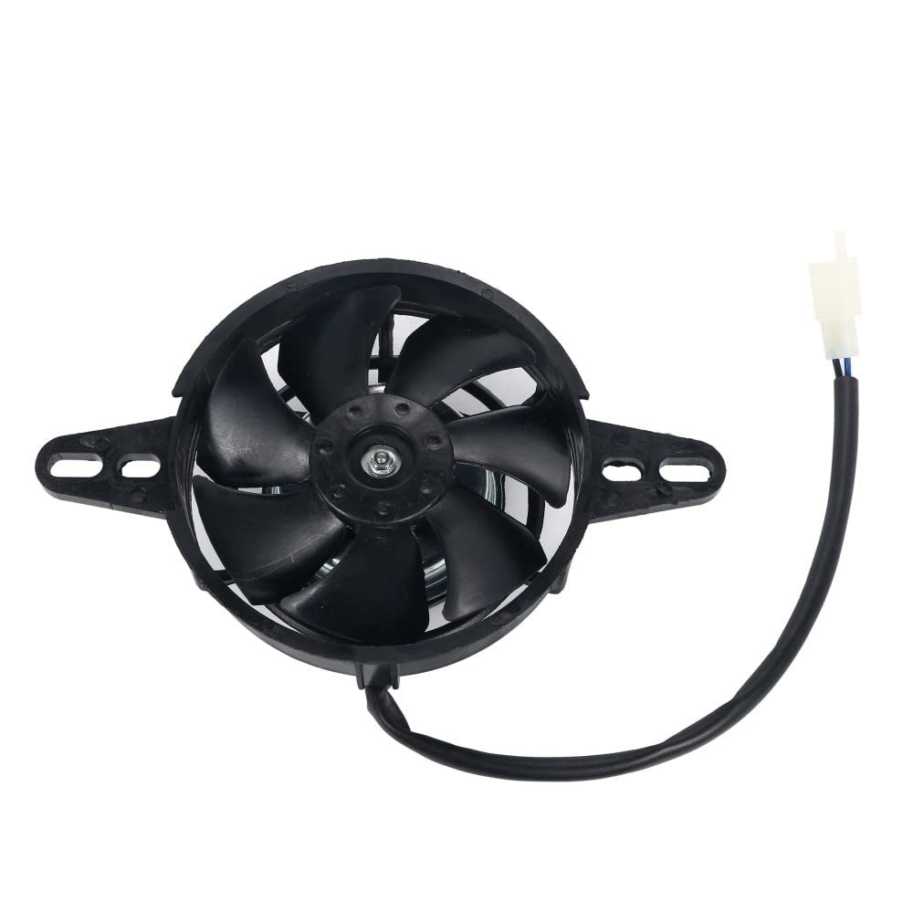 one+lifestyle Electric Radiator Fan, 12 V, Suction Type, Cooling Fan, General Purpose, Motorcycle, Enduro, Diameter 4.7 inches (120 mm)