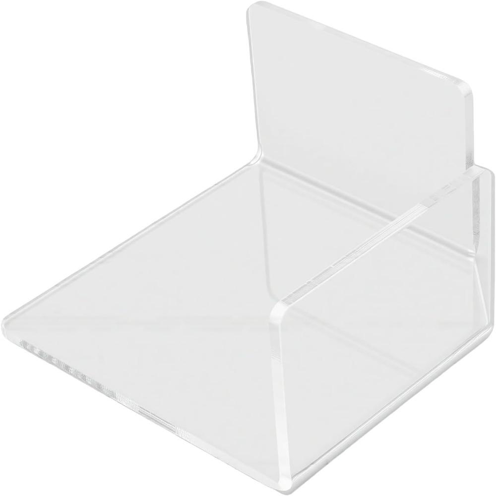 3pcs Clear Acrylic Acrylic Corner Shelves Wall Mounted Small Adhesive Shelves  For Security Camera